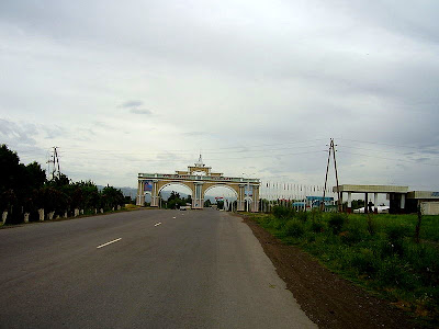welcome arch in Kulob 