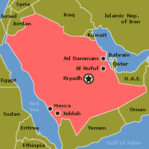 map of Arabia