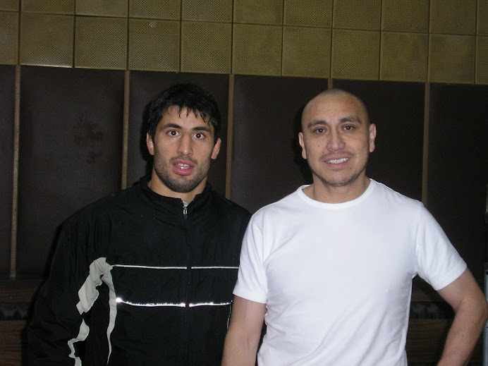 Ivan with Nikolai Gergov, Bulgarian Wrestling Champion