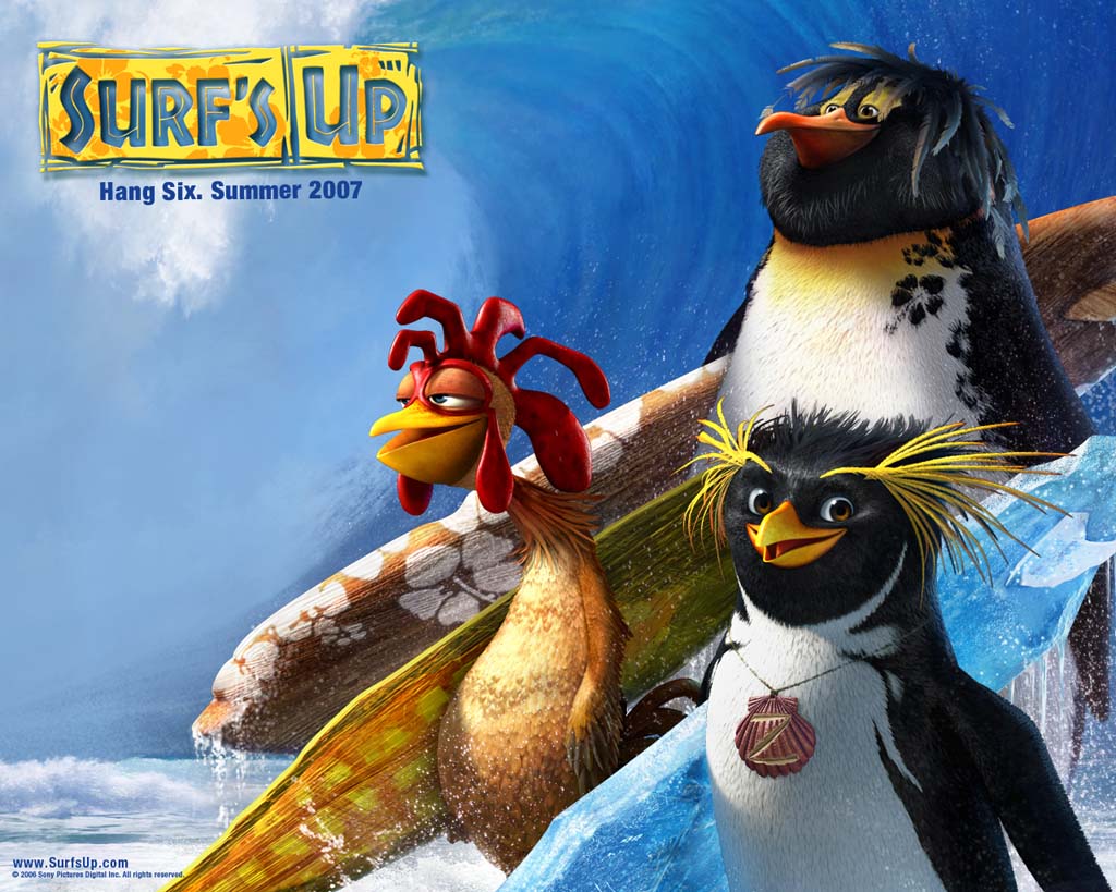 Retro Blog TV SURF'S UP MOVIE WALLPAPERS (LOCOS POR EL SURF)
