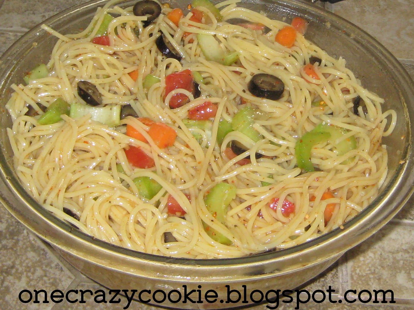 One Crazy Cookie: Spaghetti Salad