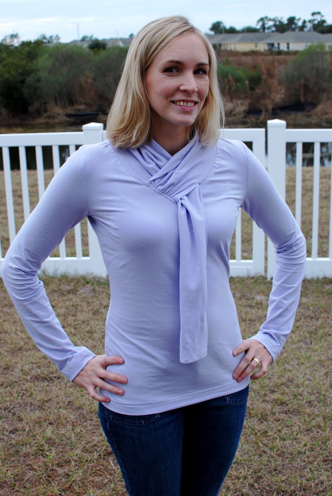 Knitting Jenny Scarfcollar knit top