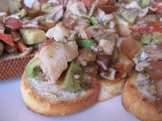 recettes entrees BRUCHETTA GOBERGE ET AVOCAT (EXPRESS)