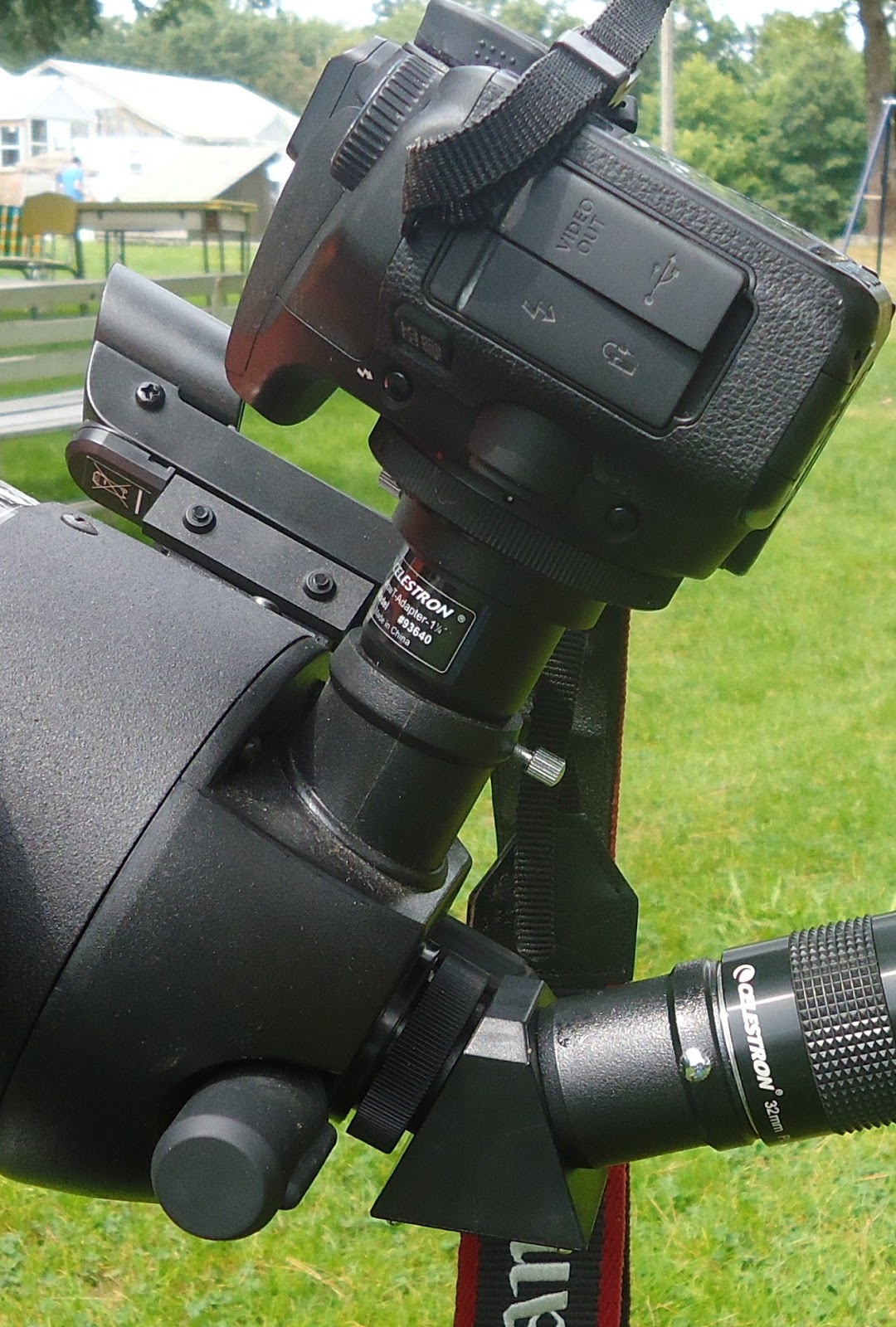 Astrophotography Blog 4se Celestron with Barlow tAdapter and Canon