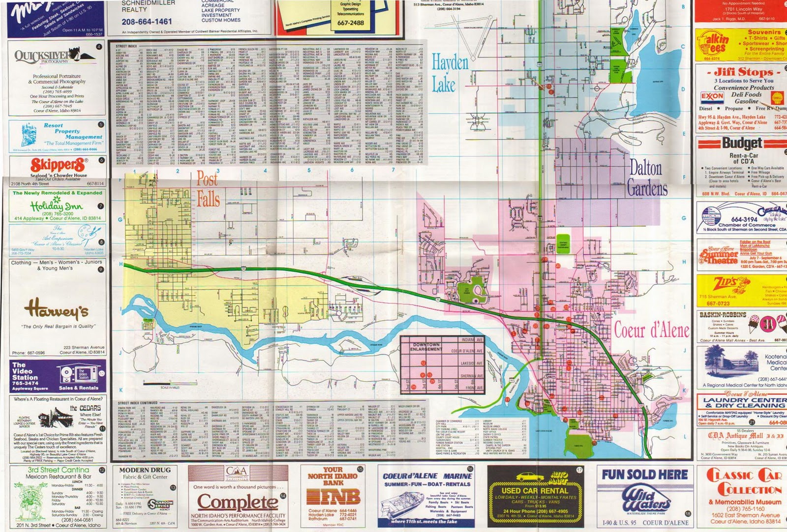 Get Out North Idaho 1987 Coeur D Alene And Vicinity Map get-out-north-idaho-1987-coeur-d-alene-and-vicinity-map