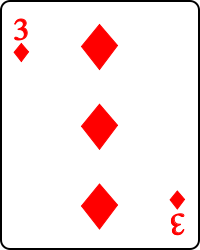 Card Connections: Three of Diamonds