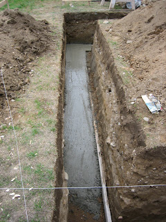 Uh, yah: Raised Patio: Footings