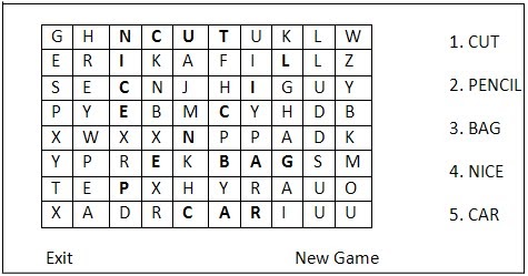 Menyusun Huruf Acak Dalam Bahasa Inggris - Guru dan Siswa