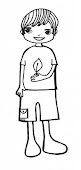 boy with healing leaf