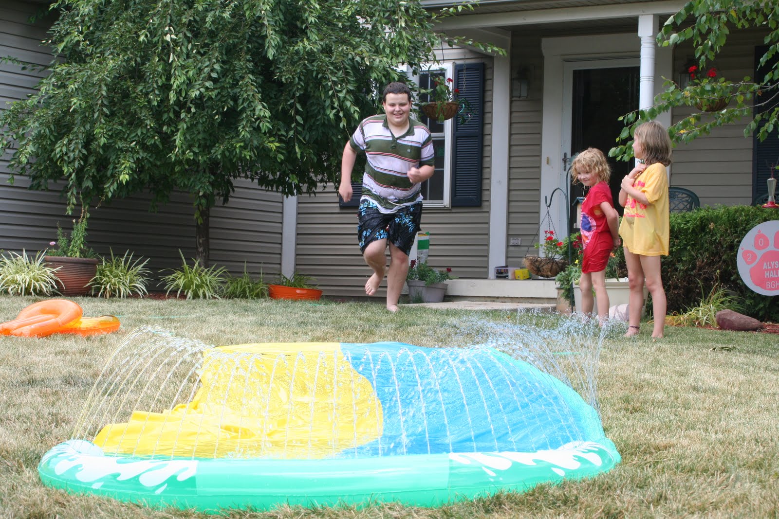 Hales Family Blog Slip and Slide baby, Slip and Slide!