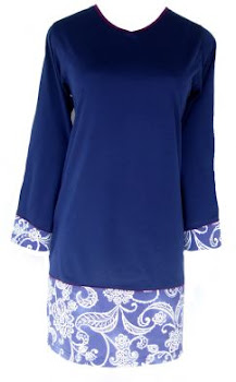 AM27 NAVY-BL FL (XS-XL)-MUSLIMAH T SHIRT