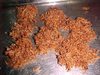 coconut tablet on baking sheet