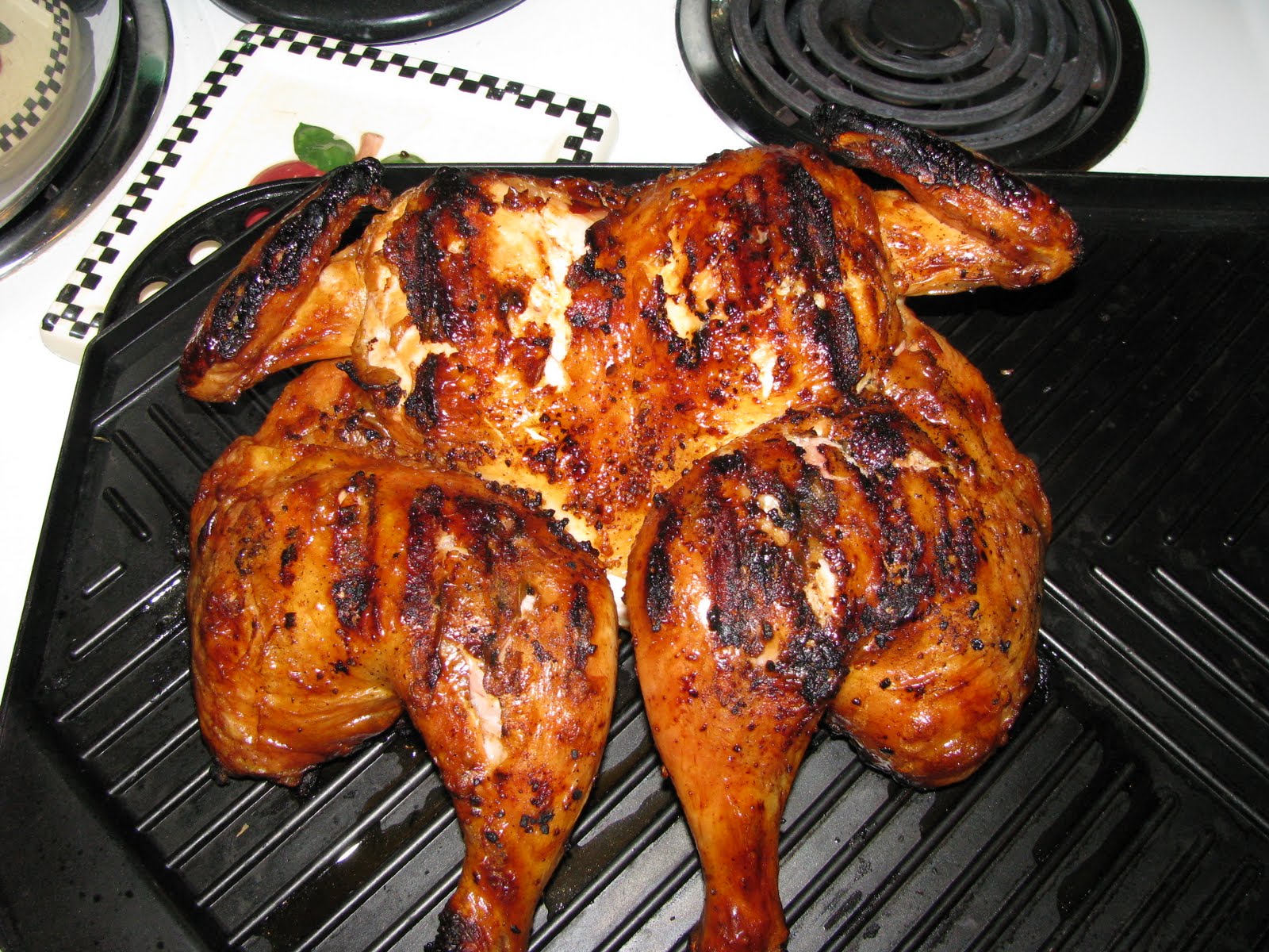 Stephanies Stuff Grilled butterflied chicken & the Fixins'