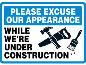 Industrial Construction Signs 40162BBHPLYALU ba