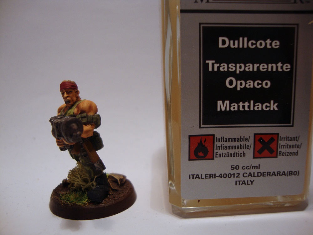 Catachan junglefighters by Zacret How to varnish your miniatures.