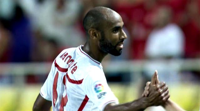 Kanouté, jugador del Sevilla C.F.