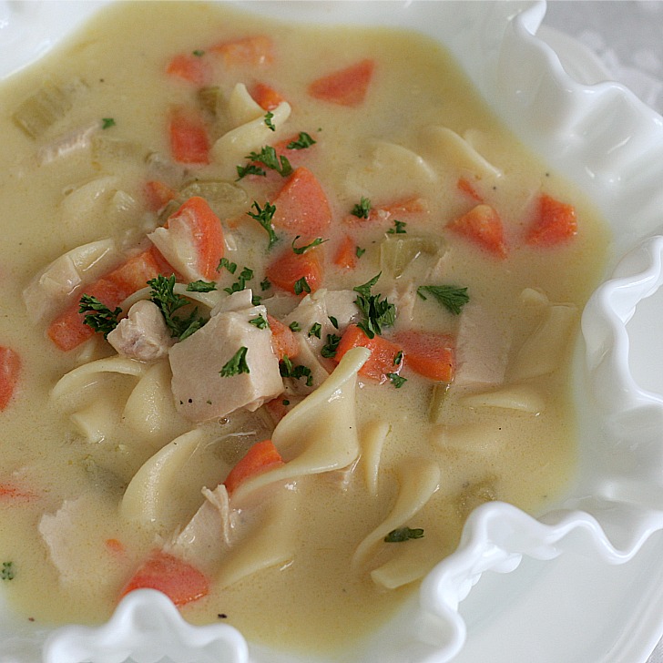Cream Of Turkey Chicken Soup Grateful Prayer Thankful Heart