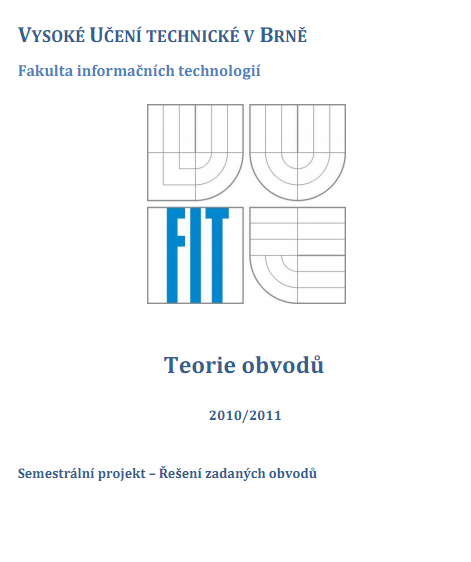 Vut fit závěrečné práce picture