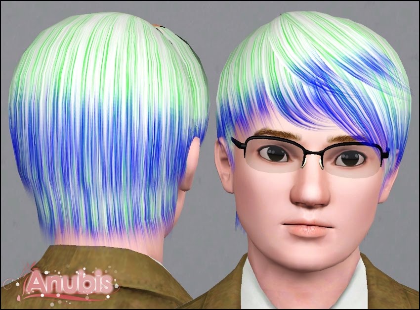 My Sims 3 Blog: Raonjena Male Hair 39 ~ Child-to-Elder by Anubis360