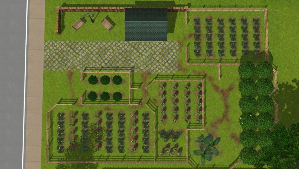 My Sims 3 Blog Garden with perfect harvestables for busy sims by