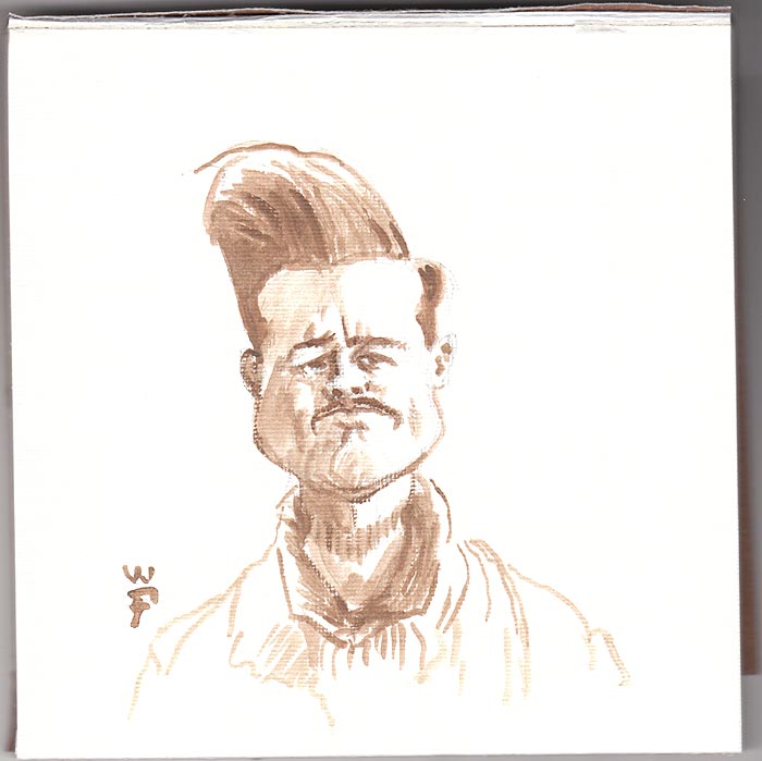 brad pitt caricature. Inglorious Basterd (Brad Pitt)
