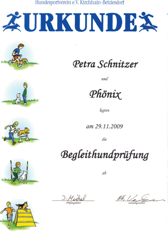 Phönix von der Birkenwiese: Meine Begleithundeprüfung&hellip;