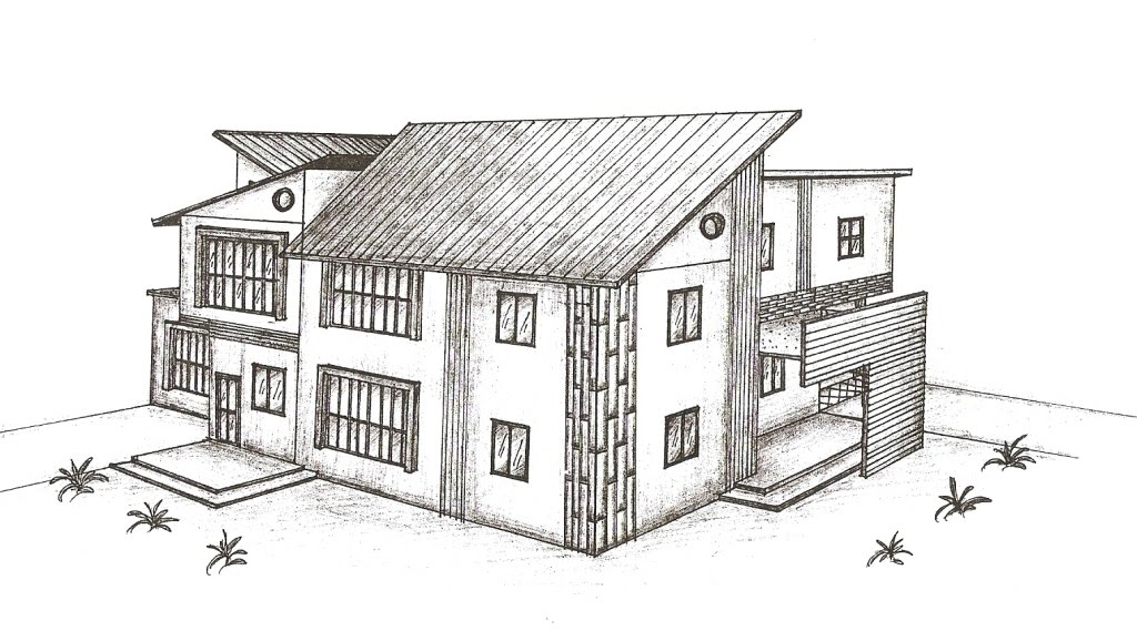 Sketsa Gambar Rumah Design Rumah Minimalis jpg (1024x569)