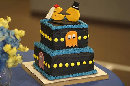 Pacman Wedding Cake Topper