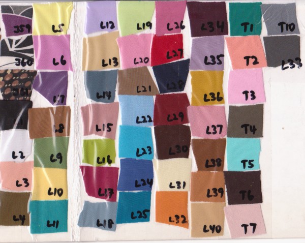 Lycra Colour Scheme