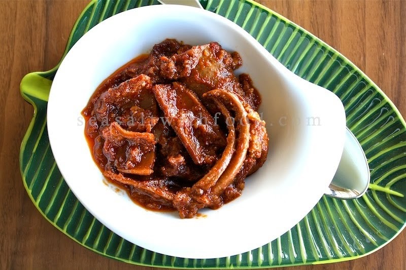 Sambal Sotong KeringDried Cuttlefish Sambal