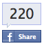 Boutons partage Facebook : Version vertical avec compteur Boutons partage Facebook : Version vertical avec compteur