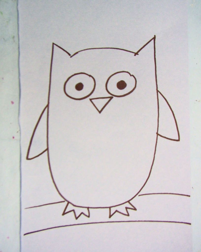 Easy Owl Drawings