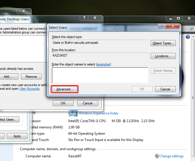 How to use Remote Desktop in Windows 7 / Windows XP