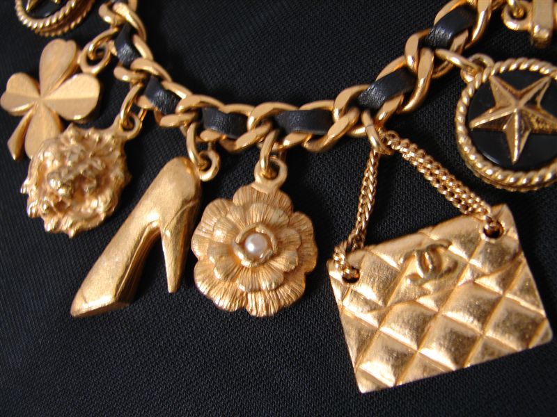 Vintage CHANEL Jewelry CHANEL Charm Bracelet 1994