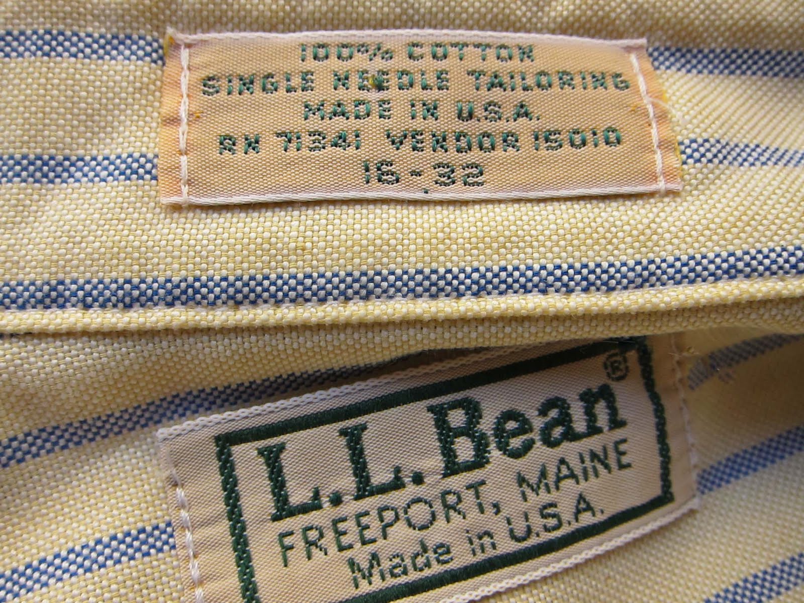 The Trad: Off My Back: LL Bean