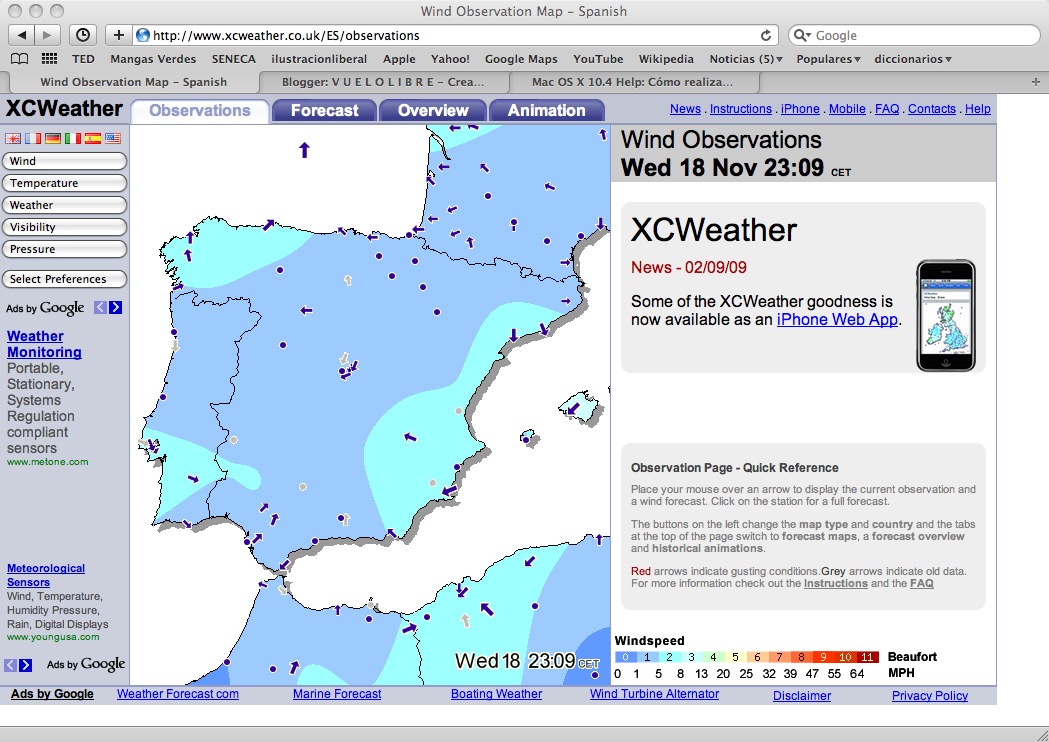 V U E L O L I B R E XC Weather
