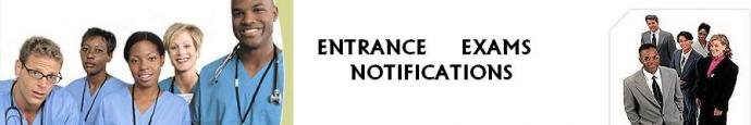 entrance exams notifications