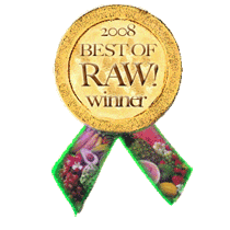 Winner in the Best Raw Website, Best Raw Media and Best Raw Chef categories