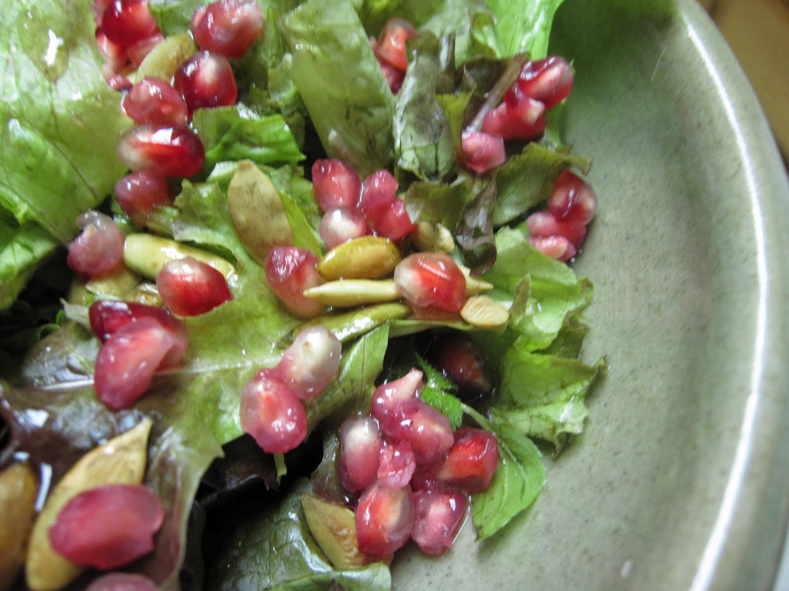 The Scratch Patch Mixed Greens with Pomegranate Lemon Dressing