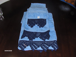 conjunto de toalhas turcas com barras de   renda  40€