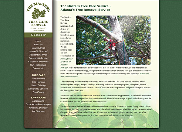Visit the Maters Tree Care for Atlanta, GA
