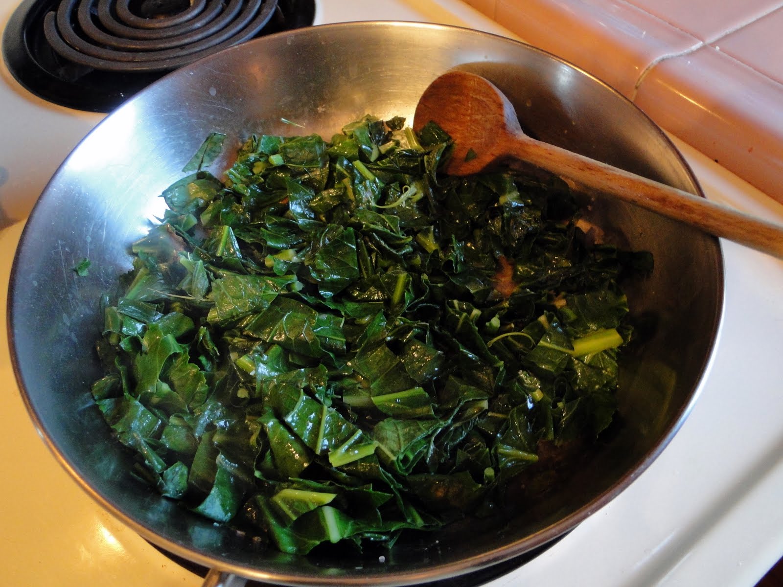 A Little Bit of British from Across The Pond Spinach greens from the