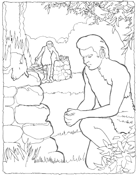 cain and abel offering coloring pages - photo #49