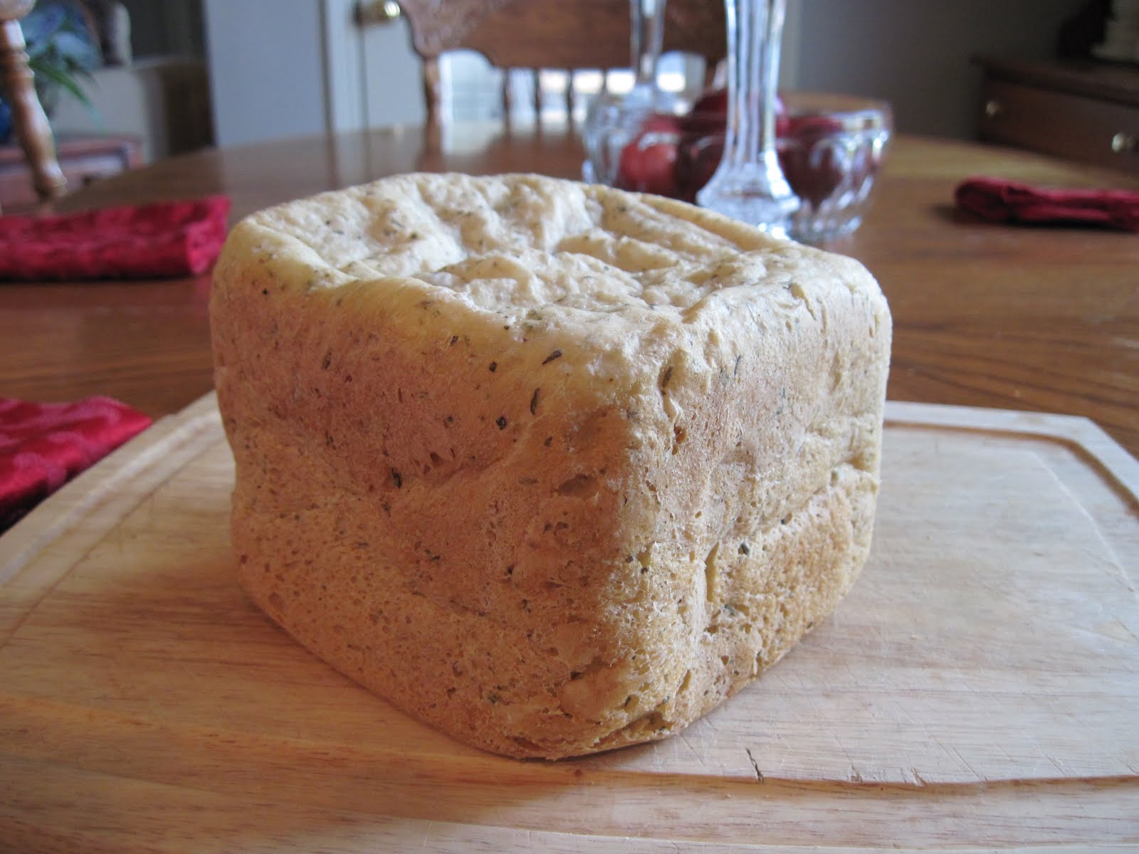 Mum in Bloom Recipe Herb Bread (Bread Machine)