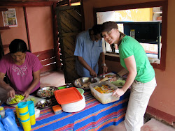 Cooking lunch in Peru