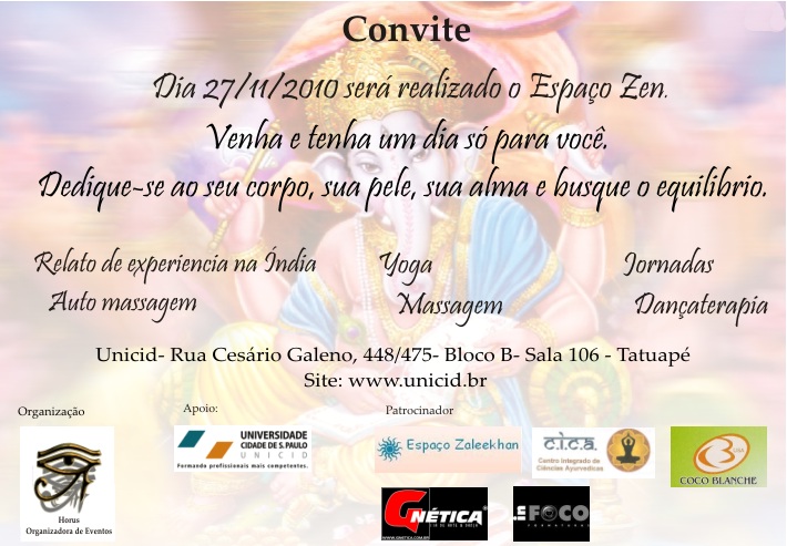 Márcia Nunes: Ação Promocional - Espaço Zen