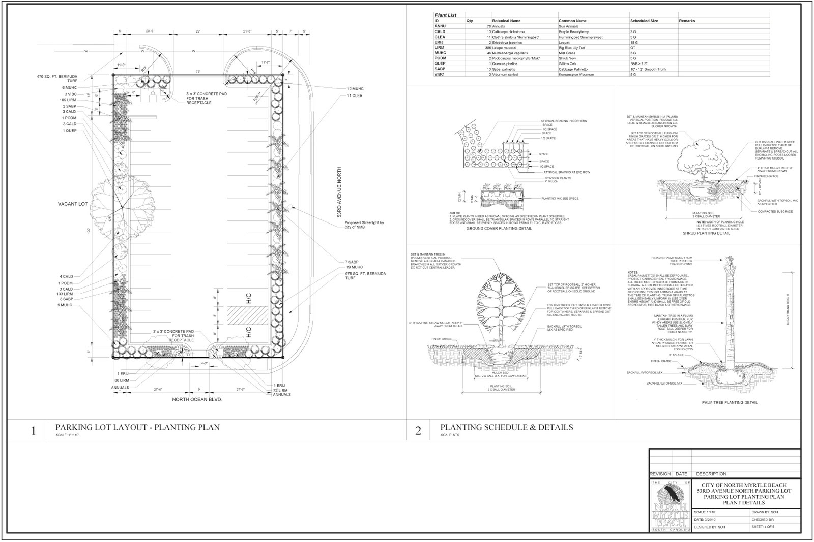 Parametrics 53N. Vehicle/Golf Cart Parking Lot Permeable Concrete