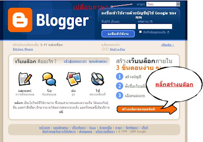 การสร้าง Blogger - เว็บไซต์การเรียนรู้ประภัสรา โคตะขุน