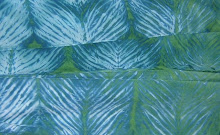 Green and Blue Arashi Scarves