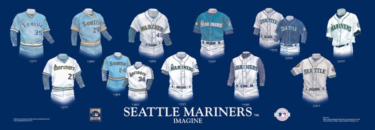 Heritage Uniforms and Jerseys and Stadiums - NFL, MLB, NHL, NBA, NCAA, US  Colleges: Seattle Mariners - Home Stadiums